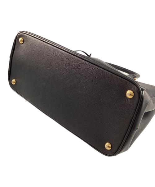 PRADA（プラダ）PRADA (プラダ) ガレリアサフィアーノルクス 2wayレザーハンドバック ブラックの古着・服飾アイテム