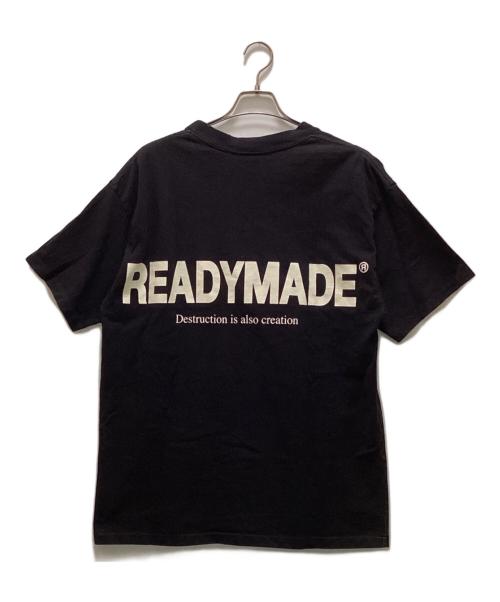 READYMADE（レディメイド）READYMADE (レディメイド) スマイル バックロゴプリントTシャツ ブラック サイズ:XLの古着・服飾アイテム