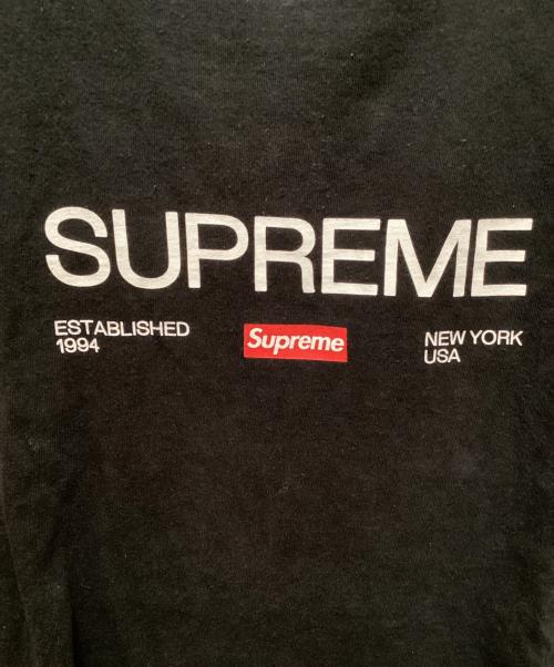 SUPREME（シュプリーム）SUPREME (シュプリーム) Est.1994 Tee ブラック サイズ:XLの古着・服飾アイテム