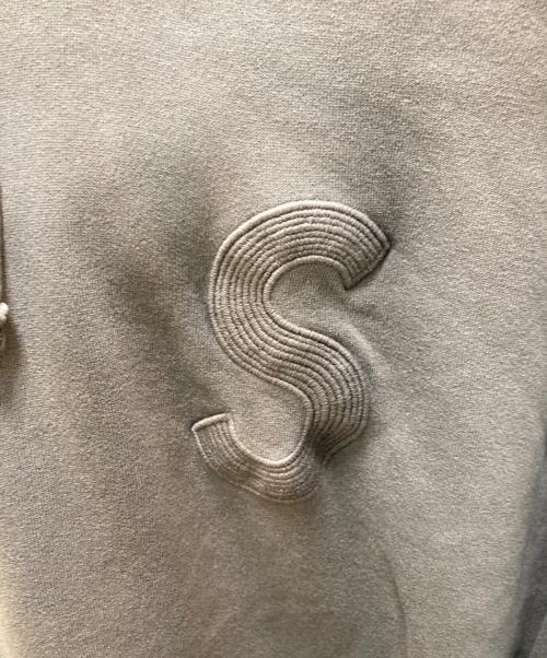 SUPREME（シュプリーム）SUPREME (シュプリーム) オーバーダイド Sロゴ フーデッドスウェットシャツ グレー サイズ:XLの古着・服飾アイテム