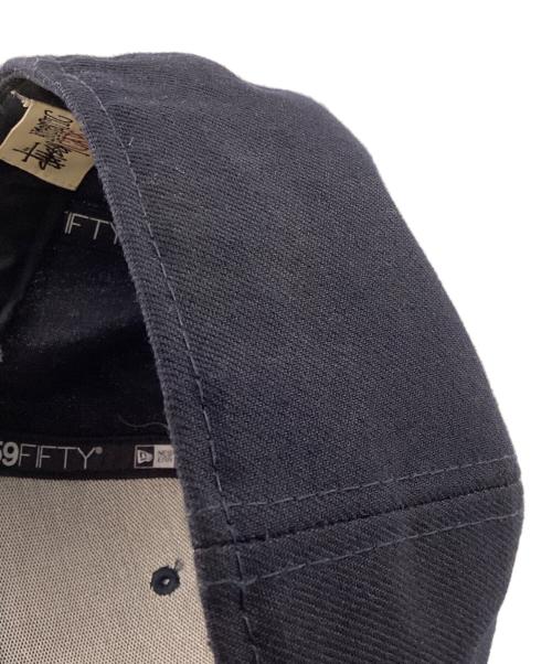 New Era（ニューエラ）New Era (ニューエラ) stussy (ステューシー) コラボキャップ ネイビー サイズ:7 1/2の古着・服飾アイテム