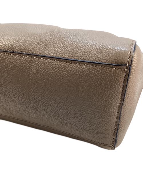 MOTHERHOUSE（マザーハウス）MOTHERHOUSE (マザーハウス) エッジ カラー ミニ ボストン グレージュの古着・服飾アイテム