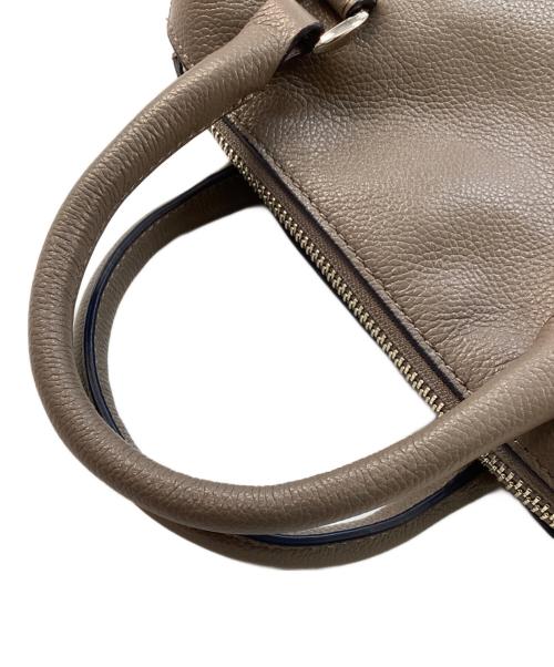 MOTHERHOUSE（マザーハウス）MOTHERHOUSE (マザーハウス) エッジ カラー ミニ ボストン グレージュの古着・服飾アイテム