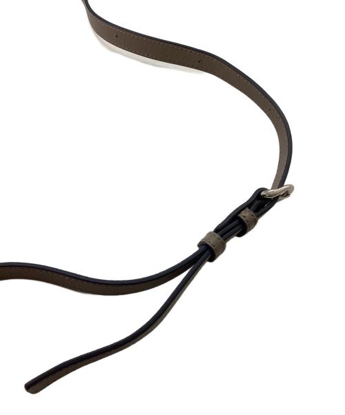 MOTHERHOUSE（マザーハウス）MOTHERHOUSE (マザーハウス) エッジ カラー ミニ ボストン グレージュの古着・服飾アイテム