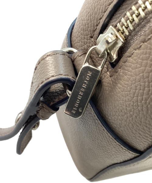 MOTHERHOUSE（マザーハウス）MOTHERHOUSE (マザーハウス) エッジ カラー ミニ ボストン グレージュの古着・服飾アイテム