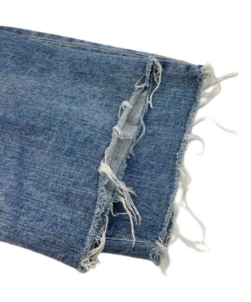 YANUK（ヤヌーク）YANUK (ヤヌーク) ボーイズストレート LEA カットオフデニムパンツ ブルー(SAX) サイズ:26の古着・服飾アイテム