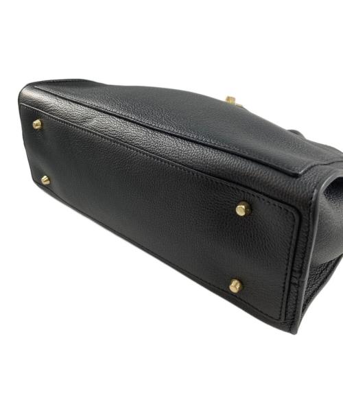 Manuel MILANO（マニュエルミラノ）Manuel MILANO (マニュエルミラノ) ゴールドモチーフバッグ ブラックの古着・服飾アイテム