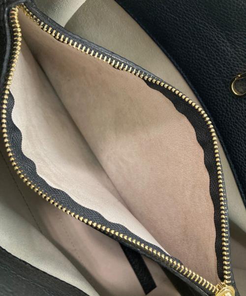 Manuel MILANO（マニュエルミラノ）Manuel MILANO (マニュエルミラノ) ゴールドモチーフバッグ ブラックの古着・服飾アイテム