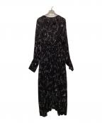 PHEENYフィーニー）の古着「NYCプリントバックオープンワンピース」｜ブラック