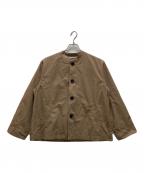 NATURAL LAUNDRYナチュラルランドリー）の古着「ダンプワッシャー ワークカバージャケット」｜ベージュ