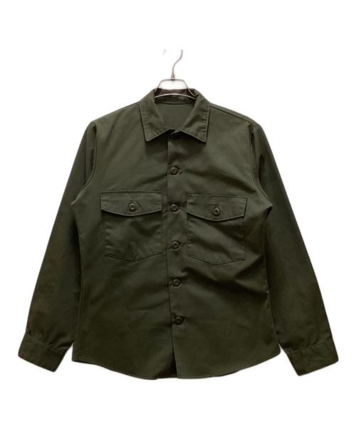 US ARMY（ユーエスアーミー）US ARMY (ユーエスアーミー) ヴィンテージユーティリティシャツ オリーブ サイズ:不明の古着・服飾アイテム