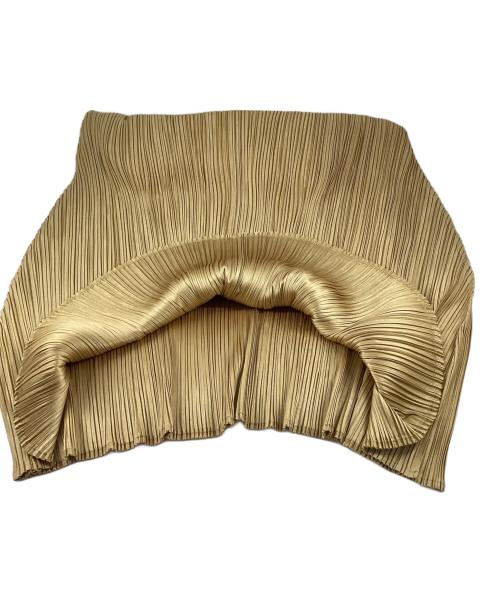 PLEATS PLEASE（プリーツプリーズ）PLEATS PLEASE (プリーツプリーズ) ホルターネックプリーツワンピース ベージュ サイズ:2の古着・服飾アイテム