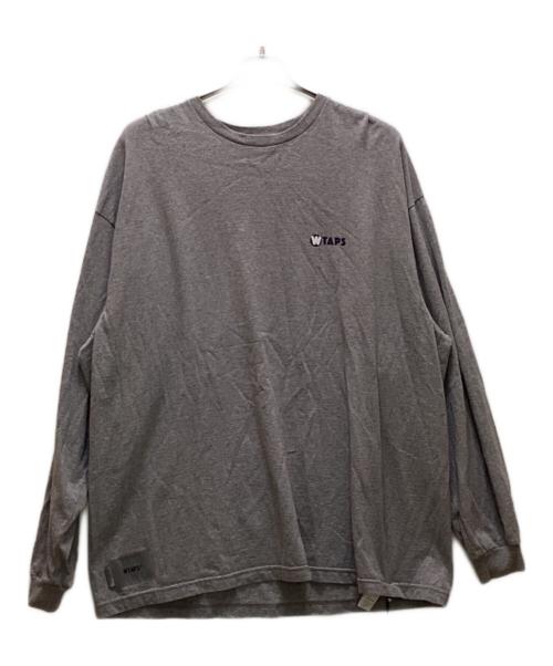 WTAPS（ダブルタップス）WTAPS (ダブルタップス) ロゴプリントL/Sカットソー グレー サイズ:03の古着・服飾アイテム