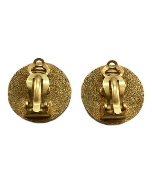 CHANEL（シャネル）CHANEL (シャネル) ココマーク サークルイヤリング ブラックの古着・服飾アイテム