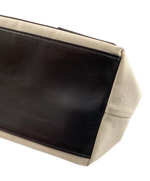 BALENCIAGA（バレンシアガ）BALENCIAGA (バレンシアガ) ネイビー カバス S キャンバストートバッグ ナチュラル×ブラックの古着・服飾アイテム