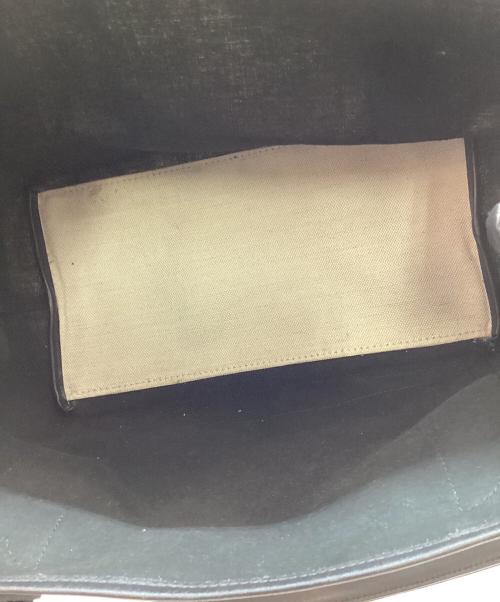 BALENCIAGA（バレンシアガ）BALENCIAGA (バレンシアガ) ネイビー カバス S キャンバストートバッグ ナチュラル×ブラックの古着・服飾アイテム