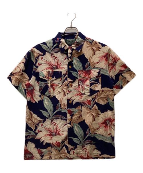 RALPH LAUREN COUNTRY（ラルフローレンカントリー）RALPH LAUREN COUNTRY (ラルフローレンカントリー) オープンカラーアロハシャツ ネイビー サイズ:11の古着・服飾アイテム