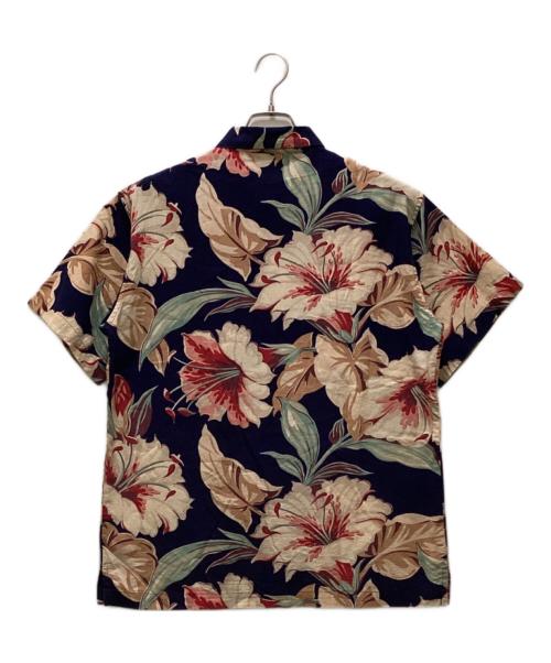 RALPH LAUREN COUNTRY（ラルフローレンカントリー）RALPH LAUREN COUNTRY (ラルフローレンカントリー) オープンカラーアロハシャツ ネイビー サイズ:11の古着・服飾アイテム