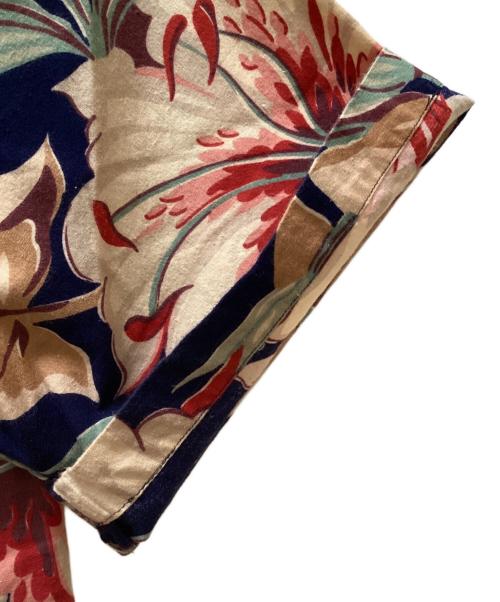 RALPH LAUREN COUNTRY（ラルフローレンカントリー）RALPH LAUREN COUNTRY (ラルフローレンカントリー) オープンカラーアロハシャツ ネイビー サイズ:11の古着・服飾アイテム