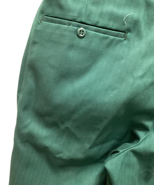 Unitog（ユニトグ）Unitog (ユニトグ) ヘリンボーンワークパンツ グリーン サイズ:36の古着・服飾アイテム
