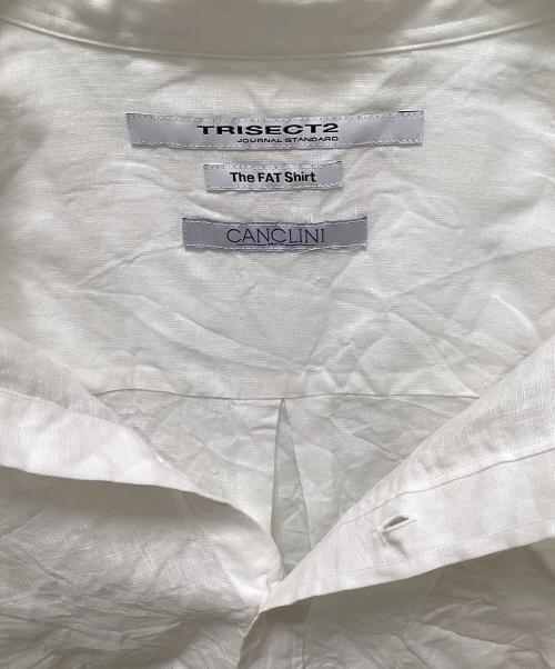 JOURNAL STANDARD TRISECT2（ジャーナルスタンダートトライセクトツー）JOURNAL STANDARD TRISECT2 (ジャーナルスタンダートトライセクトツー) CANCLINI ファット ボタンダウン シャツ ホワイト サイズ:Sの古着・服飾アイテム