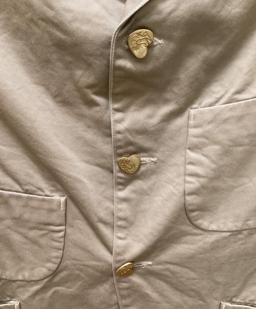 KAPTAIN SUNSHINE（キャプテンサンシャイン）KAPTAIN SUNSHINE (キャプテンサンシャイン) ハートボタン 3Bジャケット ベージュ サイズ:38の古着・服飾アイテム