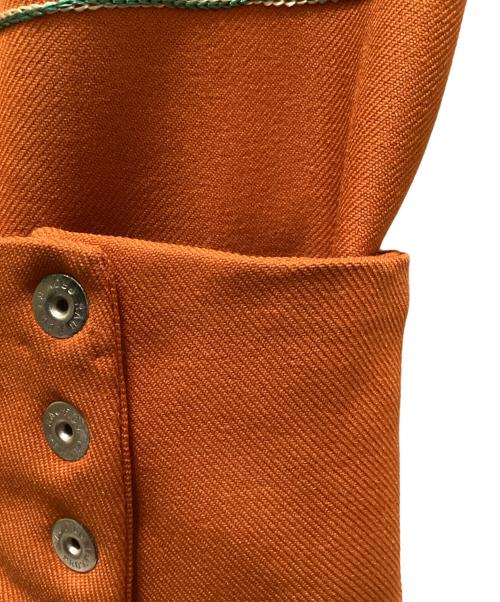 Viola Grae（ヴィオラグレー）Viola Grae (ヴィオラグレー) ホース刺繍ヴィンテージウエスタンシャツ オレンジ サイズ:16の古着・服飾アイテム