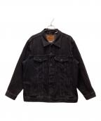 LEVI'S PReMIUMリーバイス プレミアム）の古着「ブラックデニムジャケット」｜ブラック