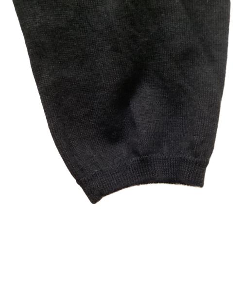 BLACK COMME des GARCONS（ブラックコムデギャルソン）BLACK COMME des GARCONS (ブラックコムデギャルソン) フロントデザインニット ブラック サイズ:Sの古着・服飾アイテム