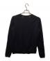 BLACK COMME des GARCONS (ブラックコムデギャルソン) フロントデザインニット ブラック サイズ:S：6000円