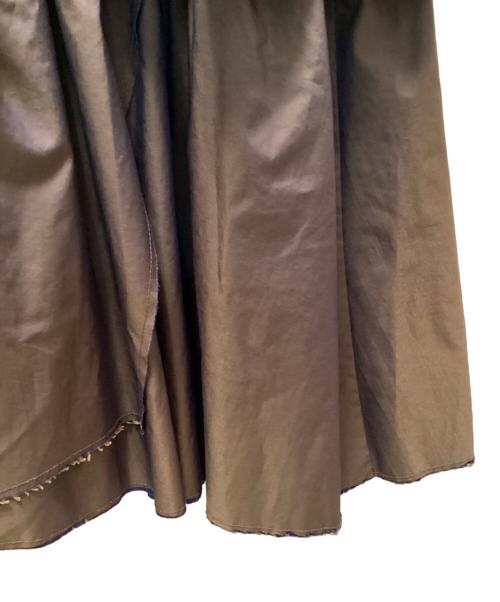 MAISON SPECIAL（メゾンスペシャル）MAISON SPECIAL (メゾンスペシャル) シャンブレータフタボリュームスカート ブラウン サイズ:Freeの古着・服飾アイテム