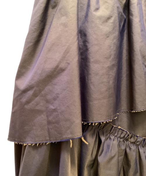 MAISON SPECIAL（メゾンスペシャル）MAISON SPECIAL (メゾンスペシャル) シャンブレータフタボリュームスカート ブラウン サイズ:Freeの古着・服飾アイテム