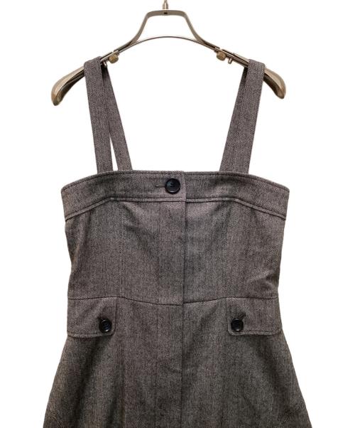 allureville（アルアバイル）allureville (アルアバイル) otonaMUSE (オトナミューズ) コラボシックツイードサロペットドレス グレー サイズ:1 未使用品の古着・服飾アイテム