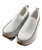 BEARDSLEYビアズリー）の古着「TREKKソール レザースリッポン」｜ホワイト