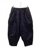 TIGHTBOOTH PRODUCTIONタイトブースプロダクション）の古着「チェックバルーンパンツ」｜ネイビー×ブラック