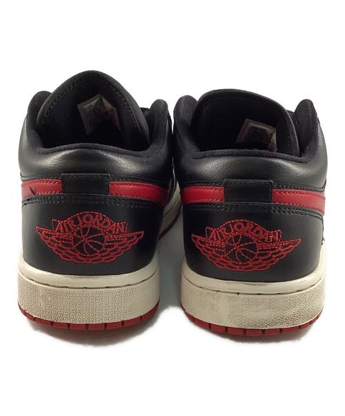 NIKE（ナイキ）NIKE (ナイキ) ウィメンズ エアジョーダン1 ロー レッド×ブラック サイズ:28の古着・服飾アイテム
