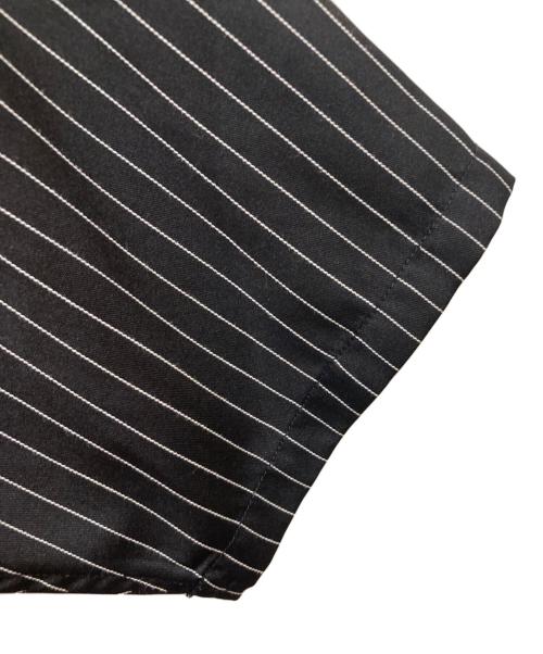 FAT（エフエーティー）FAT (エフエーティー) ストライプオープンカラーシャツ ブラック×ホワイト サイズ:TITICHの古着・服飾アイテム