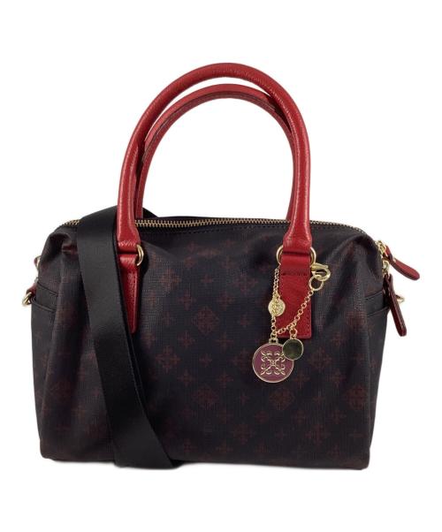 russet（ラシット）russet (ラシット) ニュークラシック 2WAYミニボストンバッグ ネイビー×レッドの古着・服飾アイテム