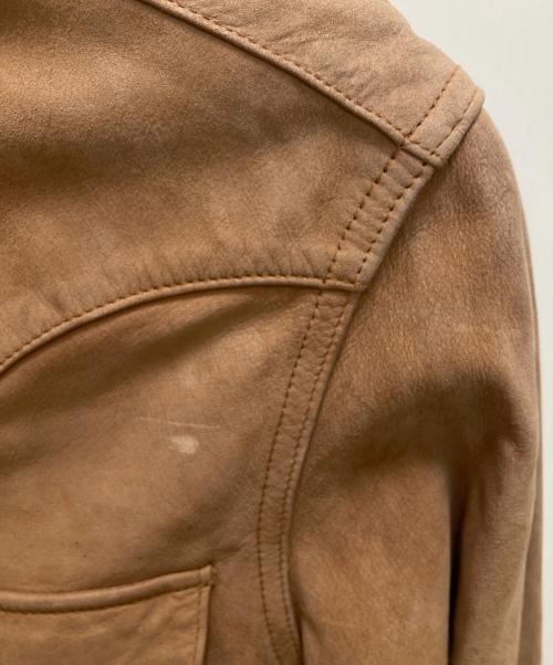 INDIAN MOTORCYCLE（インディアンモーターサイクル）INDIAN MOTORCYCLE (インディアンモーターサイクル) レザーウエスタンシャツ ブラウン サイズ:36の古着・服飾アイテム