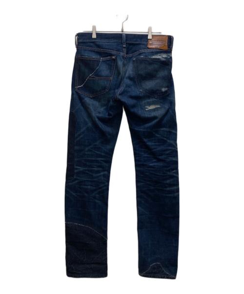 Denim & Supply Ralph Lauren（デニム＆サプライ ラルフローレン）Denim & Supply Ralph Lauren (デニム＆サプライ ラルフローレン) パッチワークスリムデニムパンツ インディゴ サイズ:32/32の古着・服飾アイテム