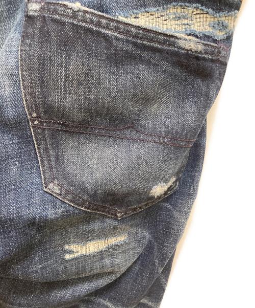 Denim & Supply Ralph Lauren（デニム＆サプライ ラルフローレン）Denim & Supply Ralph Lauren (デニム＆サプライ ラルフローレン) パッチワークスリムデニムパンツ インディゴ サイズ:32/32の古着・服飾アイテム