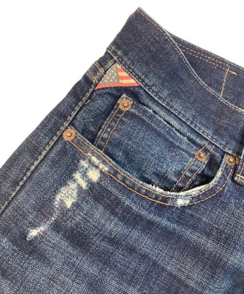 Denim & Supply Ralph Lauren（デニム＆サプライ ラルフローレン）Denim & Supply Ralph Lauren (デニム＆サプライ ラルフローレン) パッチワークスリムデニムパンツ インディゴ サイズ:32/32の古着・服飾アイテム