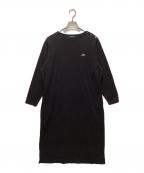 LACOSTE×BEAMS BOYラコステ×ビームスボーイ）の古着「別注ボートネックドレスワンピース」｜ブラック