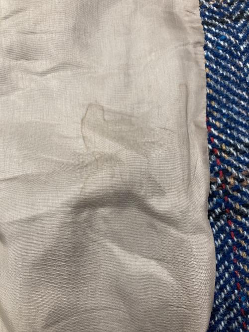 ETRO（エトロ）ETRO (エトロ) チェックチェスターコート ネイビー サイズ:48の古着・服飾アイテム