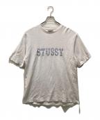 stussyステューシー）の古着「ロゴワッペンTシャツ」｜ホワイト