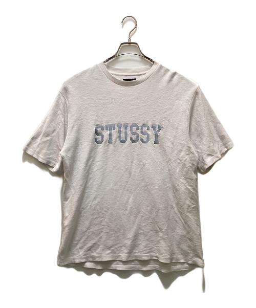 stussy（ステューシー）stussy (ステューシー) ロゴワッペンTシャツ ホワイト サイズ:Mの古着・服飾アイテム