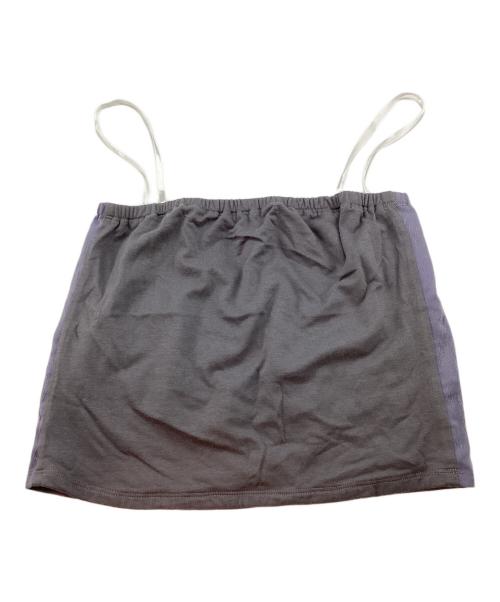 FRAY ID（フレイ アイディー）FRAY ID (フレイ アイディー) エンブロイダリープリーツドレス パープルの古着・服飾アイテム