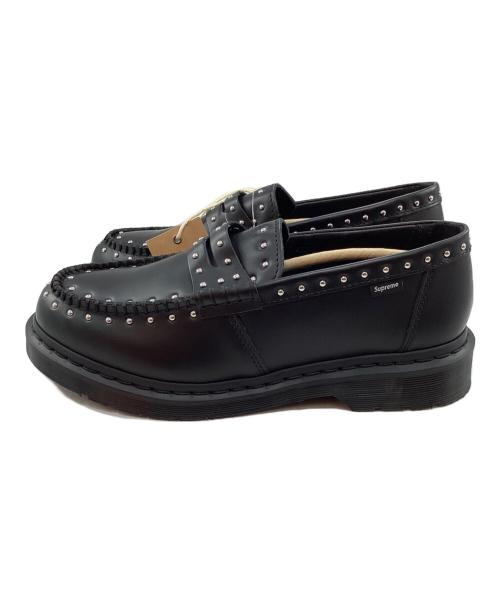 SUPREME（シュプリーム）SUPREME (シュプリーム) Dr.Martens (ドクターマーチン) コラボスタッズ ペントン ローファー ブラック サイズ:UK 8 未使用品の古着・服飾アイテム