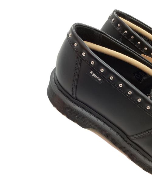SUPREME（シュプリーム）SUPREME (シュプリーム) Dr.Martens (ドクターマーチン) コラボスタッズ ペントン ローファー ブラック サイズ:UK 8 未使用品の古着・服飾アイテム