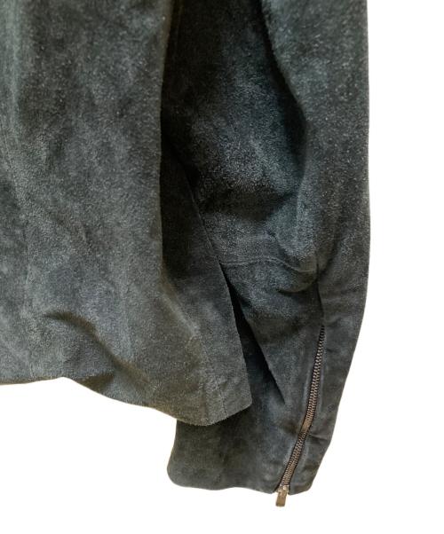 DIESEL Black Gold（ディーゼル ブラック ゴールド）DIESEL Black Gold (ディーゼル ブラック ゴールド) スウェードダブルライダースジャケット グリーン サイズ:Lの古着・服飾アイテム